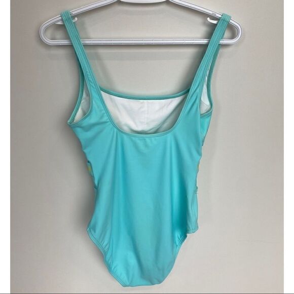 La Blanca One Piece Swimsuit Mesh Belt Panel - Picture 3 of 7